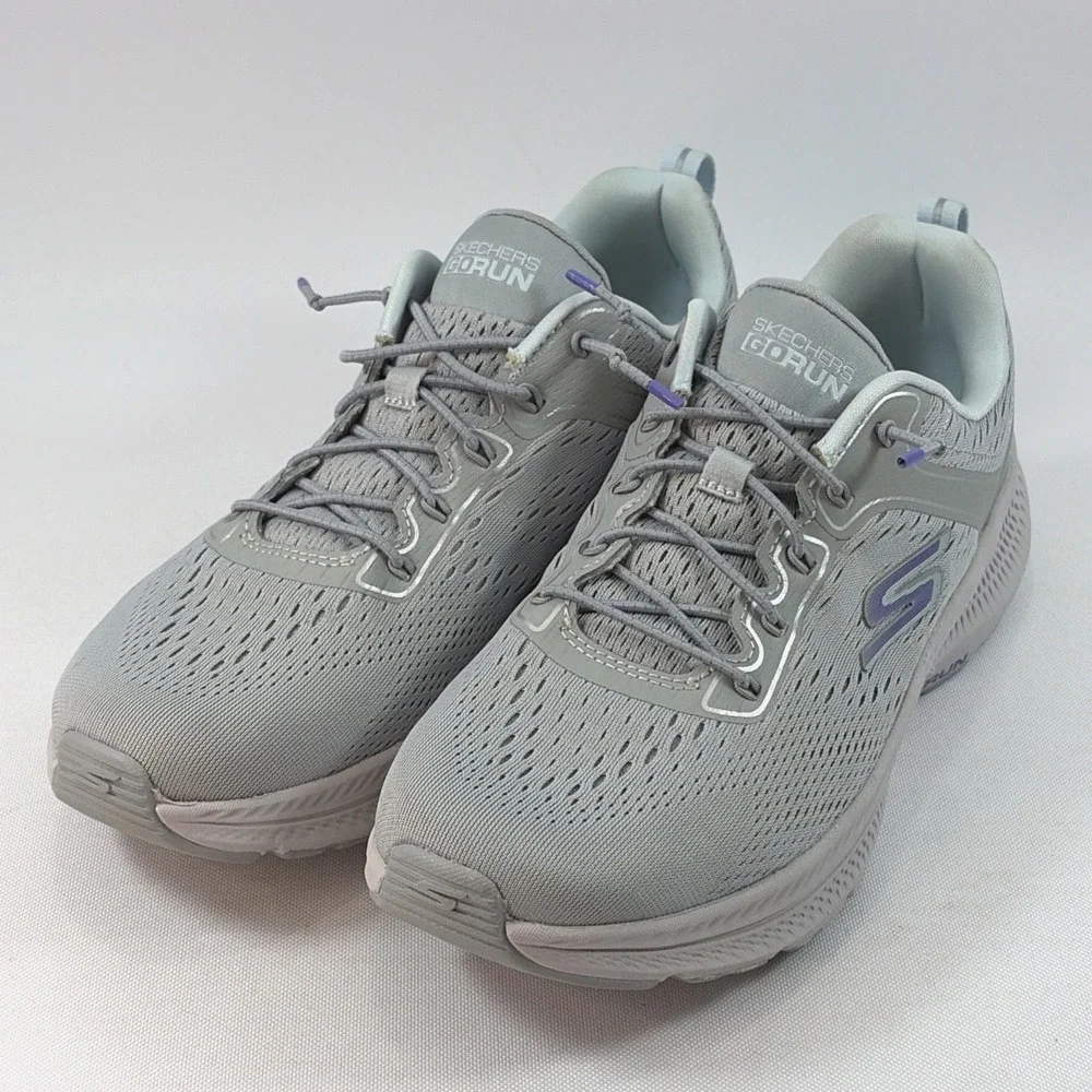 Skechers GO RUN Consistent 2.0 Zisa Running Shoes Women's 7.5 Gray Blue Sneakers